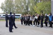 Szkolenie uczniów klasy pierwszej Oddziału o profilu mundurowym