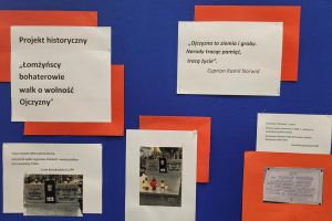 Czytaj więcej: Projekt historyczny „Łomżyńscy bohaterowie walk o wolność Ojczyzny”